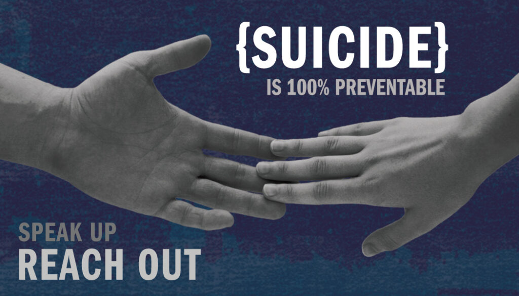 Banner: Suicide is 100% Preventable