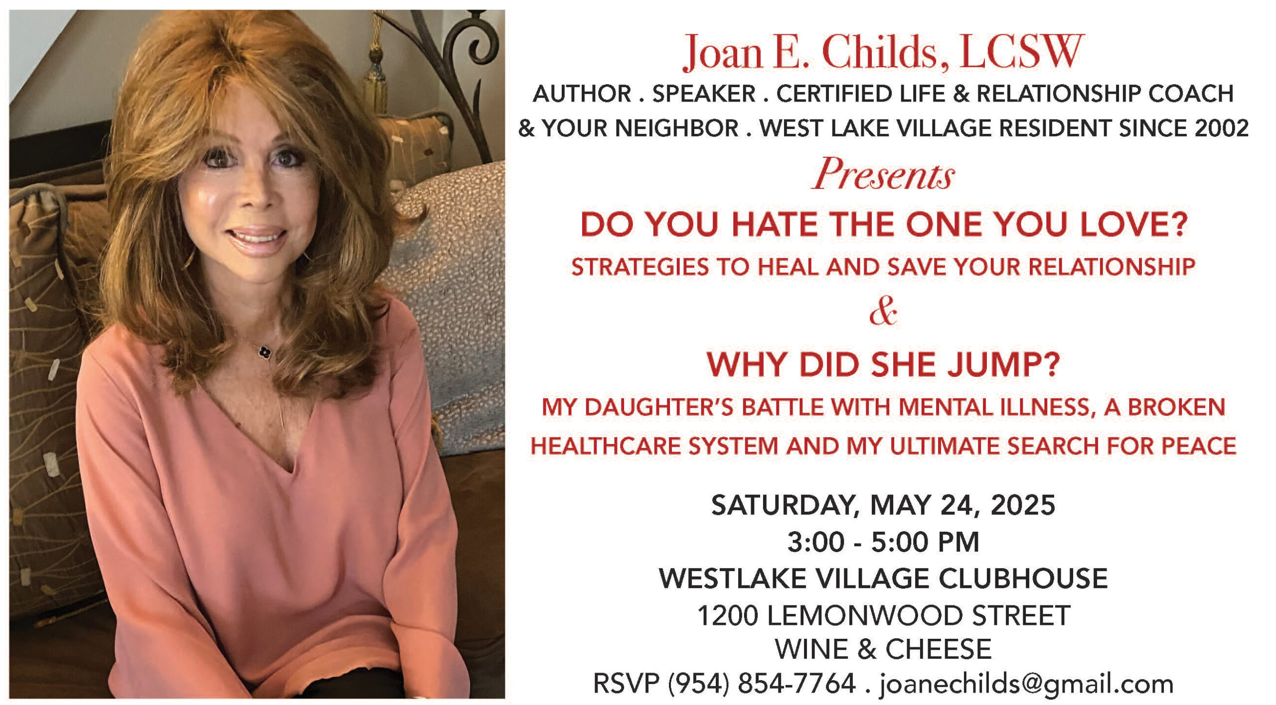 Joan Presents at West Lake Village